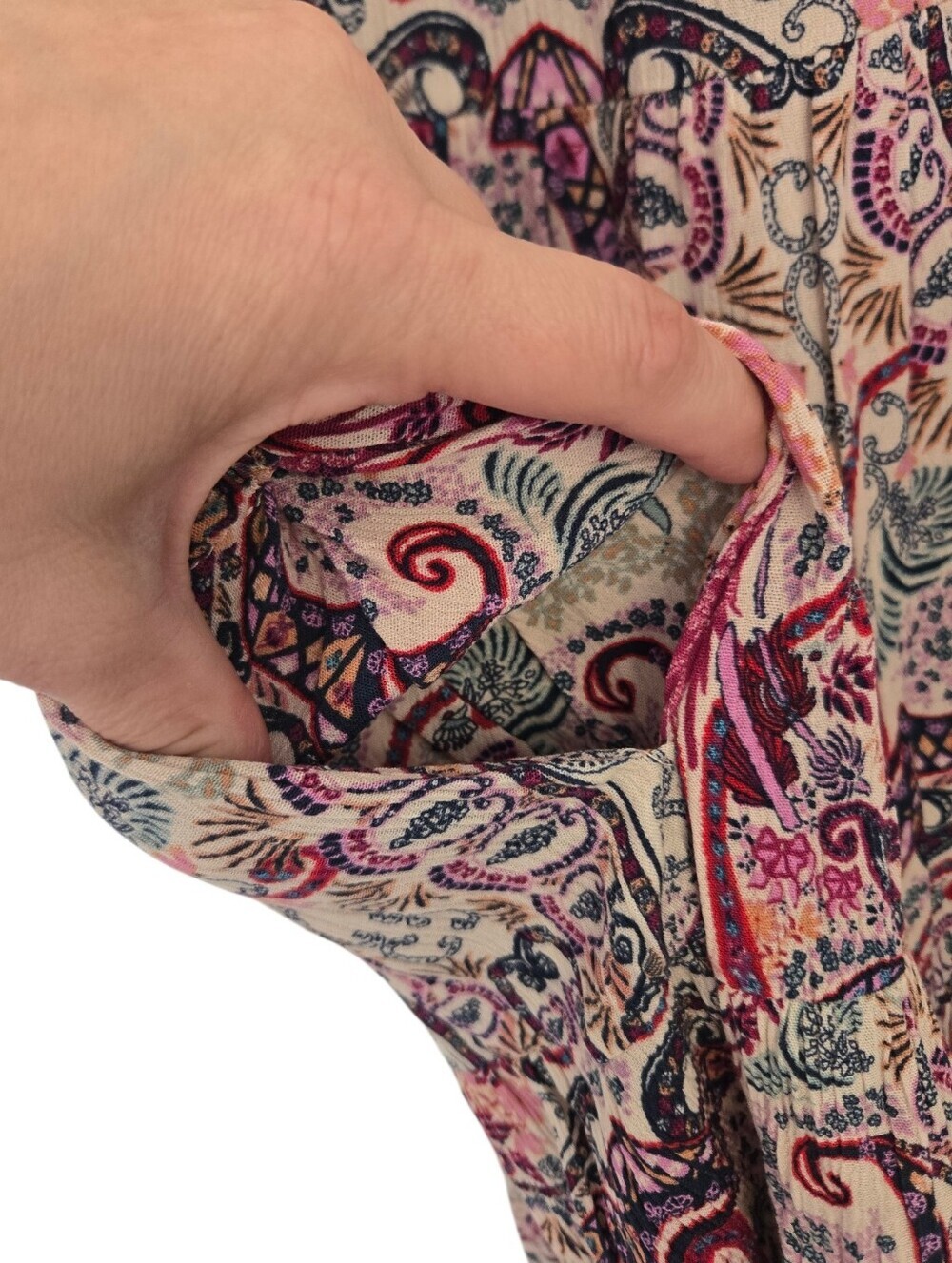 🌸 Knox Rose Paisley Boho Peasant Dress | Size Large - Picture 6 of 6